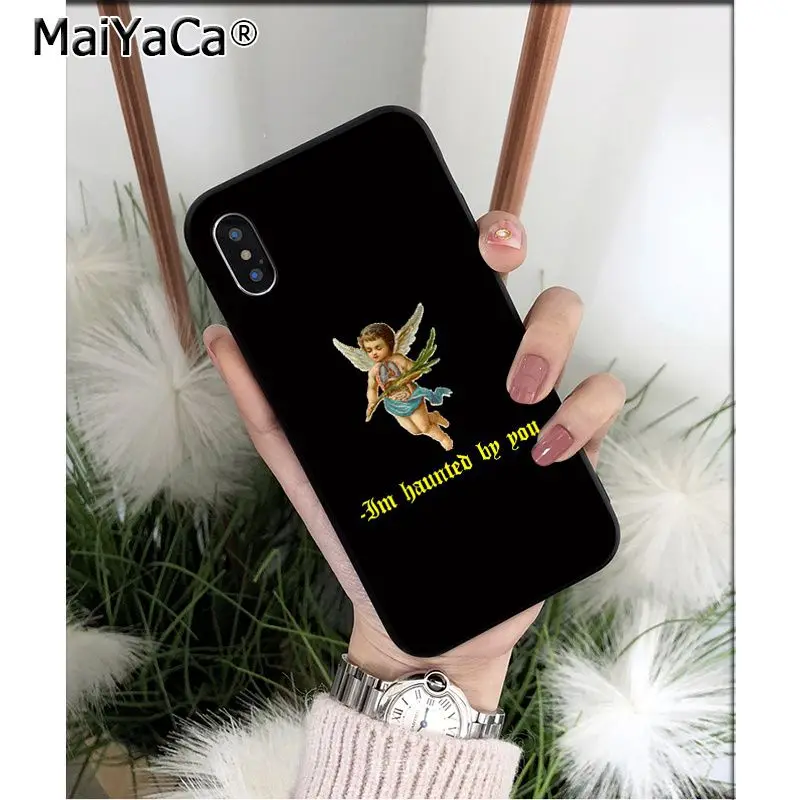 Мягкий высококачественный чехол MaiYaCa Renaissance angels Cupid из ТПУ для телефона Apple iPhone 8 7 6 6S Plus X XS MAX 5 5S SE XR