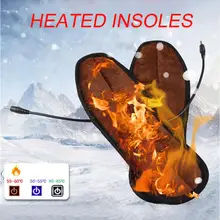 1 пара USB обуви с подогревом удобные мягкие ворсистые стельки для обуви с электрическим подогревом зимние уличные спортивные стельки для утепления носок с подогревом