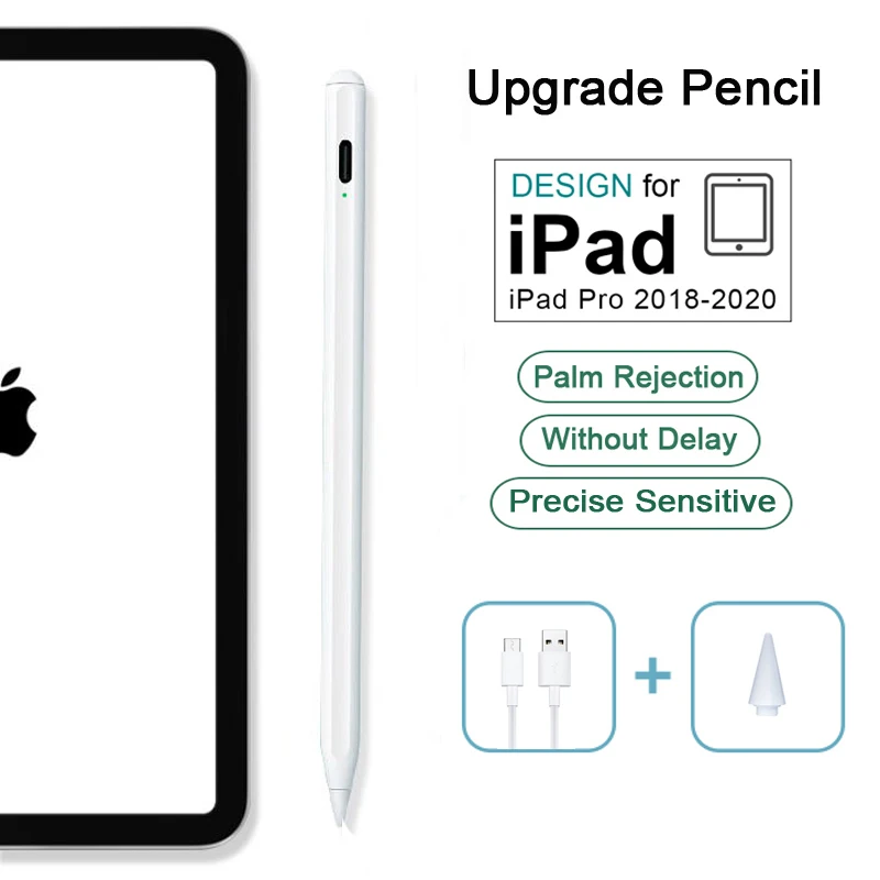 Для Apple Pencil 2 с Палм отказ от наклона чувствительность активный стилус для iPad Pro 11 12