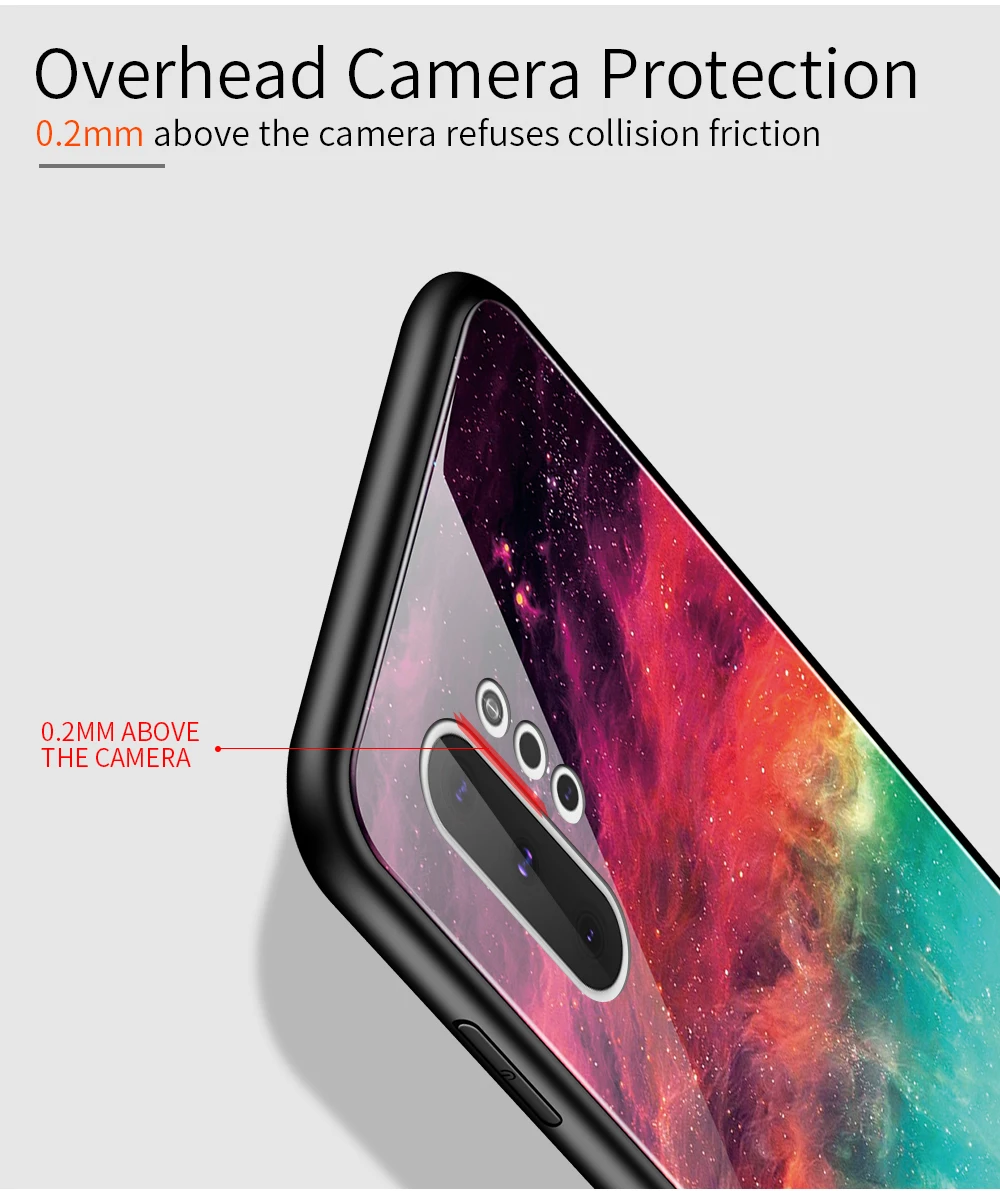 Градиент закаленное Стекло чехол для samsung Galaxy Note 10 плюс 9 S9 S10 плюс S10e A7 A50 A30 A40 A70 A20e A60 A10 чехол Крышка