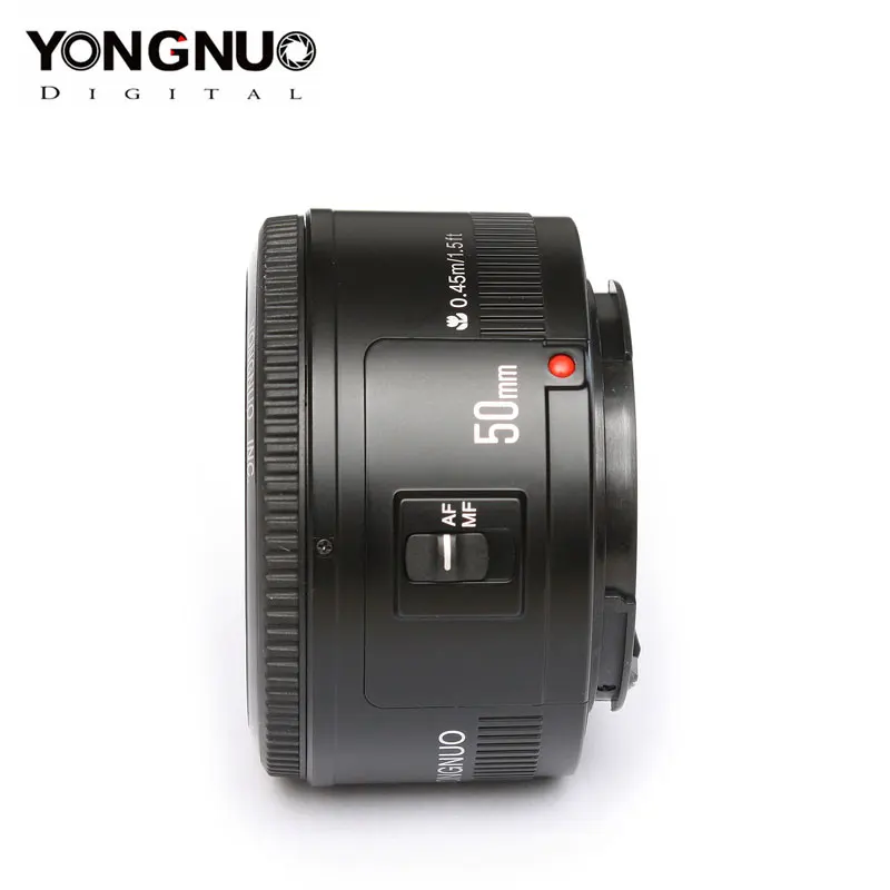 Объектив YONGNUO YN EF 50 мм f/1 8 AF для Canon EOS 350D 450D 500D 600D 650D 700D объектив камеры диафрагма