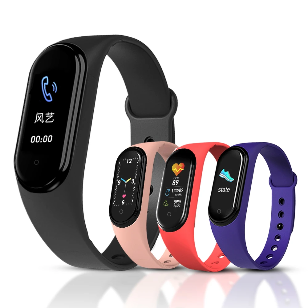 M5 Smart Watch Band Bracelet Blood Pressure Heart Rate Fitness Tracker Waterproof Sports Men Women Smartwatch For Android Ios Smart Watches Aliexpress