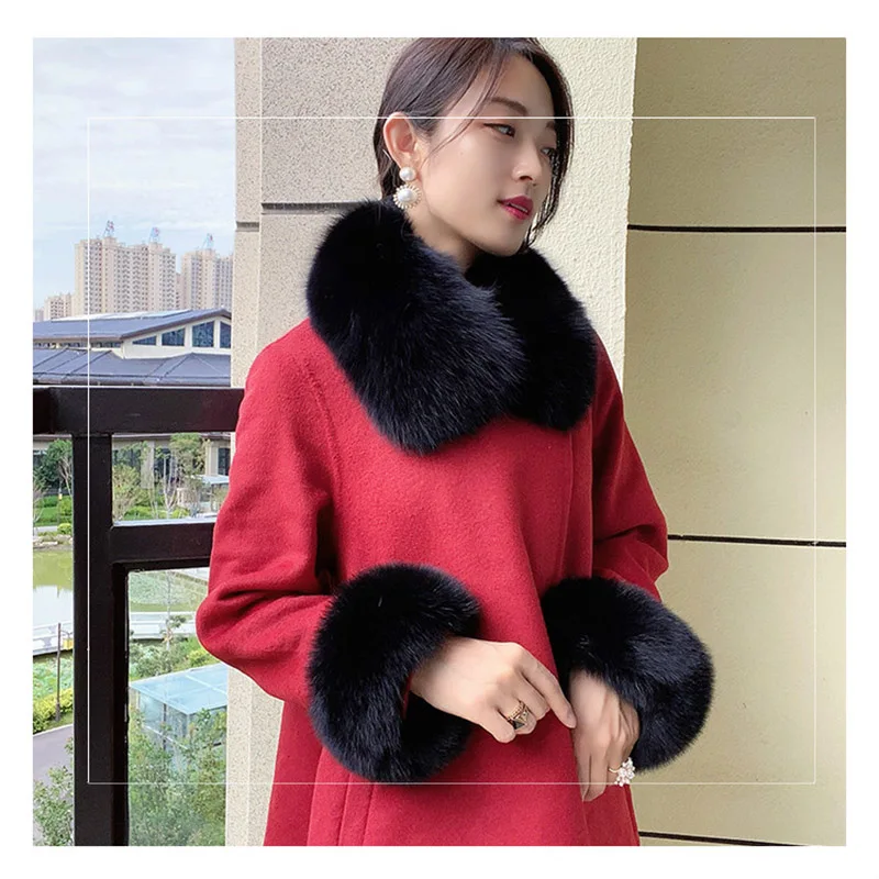 fox fur collar black 1
