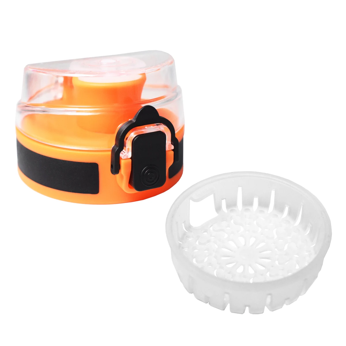 1 Click Operation Bottle Lid For Quifit Original 43oz 64oz 73oz 128oz 3.8L 2L 1.3L 450ml Gallon Water Bottle Cover Plastic - Цвет: Orange