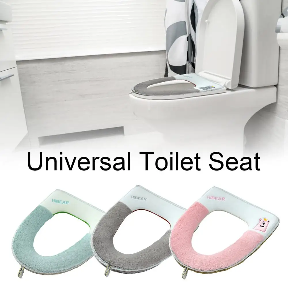 

Bathroom Toilet Seat Closestool Washable Soft Warmer Mat Pad Cushion oilet seat bidet