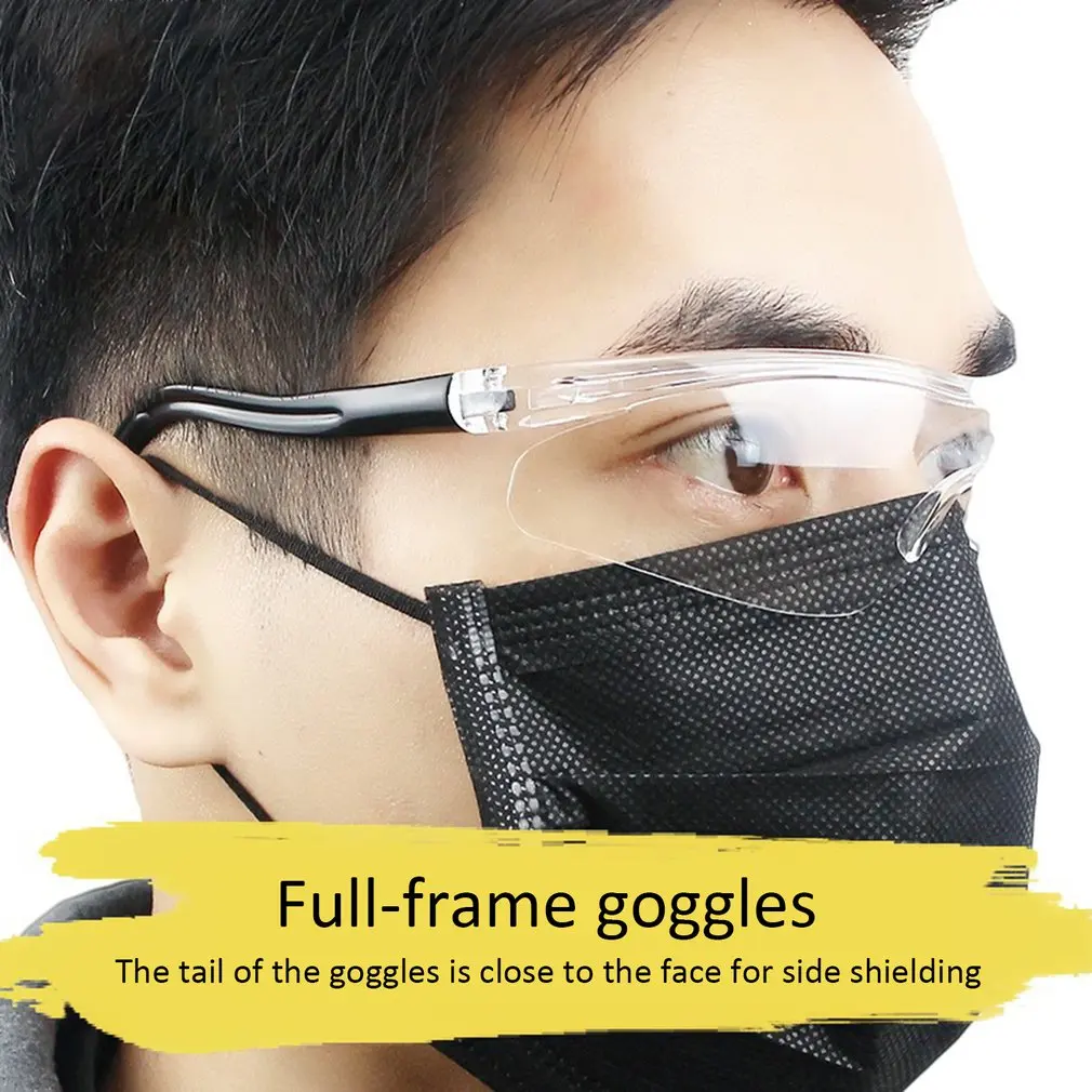 

In stock!Fasion Protectiv Glassese Anti-Fog Isolation Breathable Anti-Spit Goggles Fully Clear Vision Safety Anti-Splash