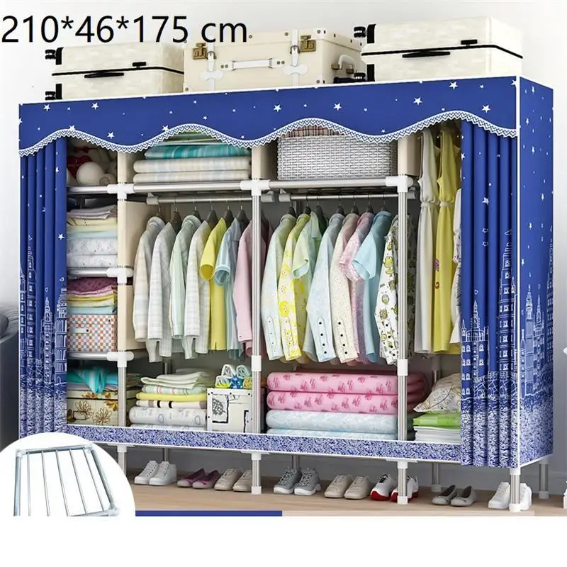 Ropa Armario Tela Meuble Placard De Range Penderie Ropero Mueble Closet Guarda Roupa мебель для спальни шкаф - Цвет: Version F