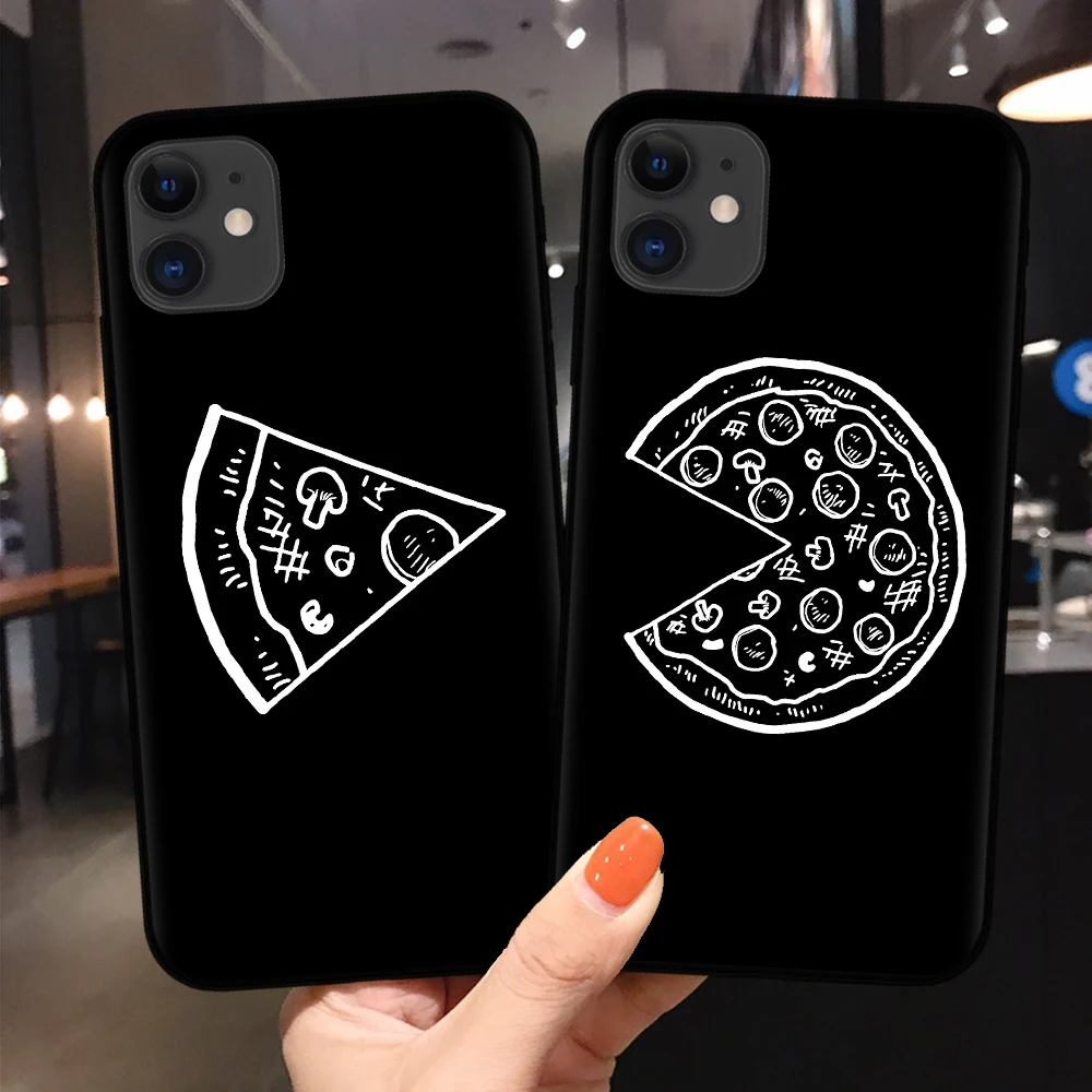 Чехол для телефона с забавной пиццей и надписью Best Friends чехол iPhone 11Pro XS MAX XR X 8 7 6 6s