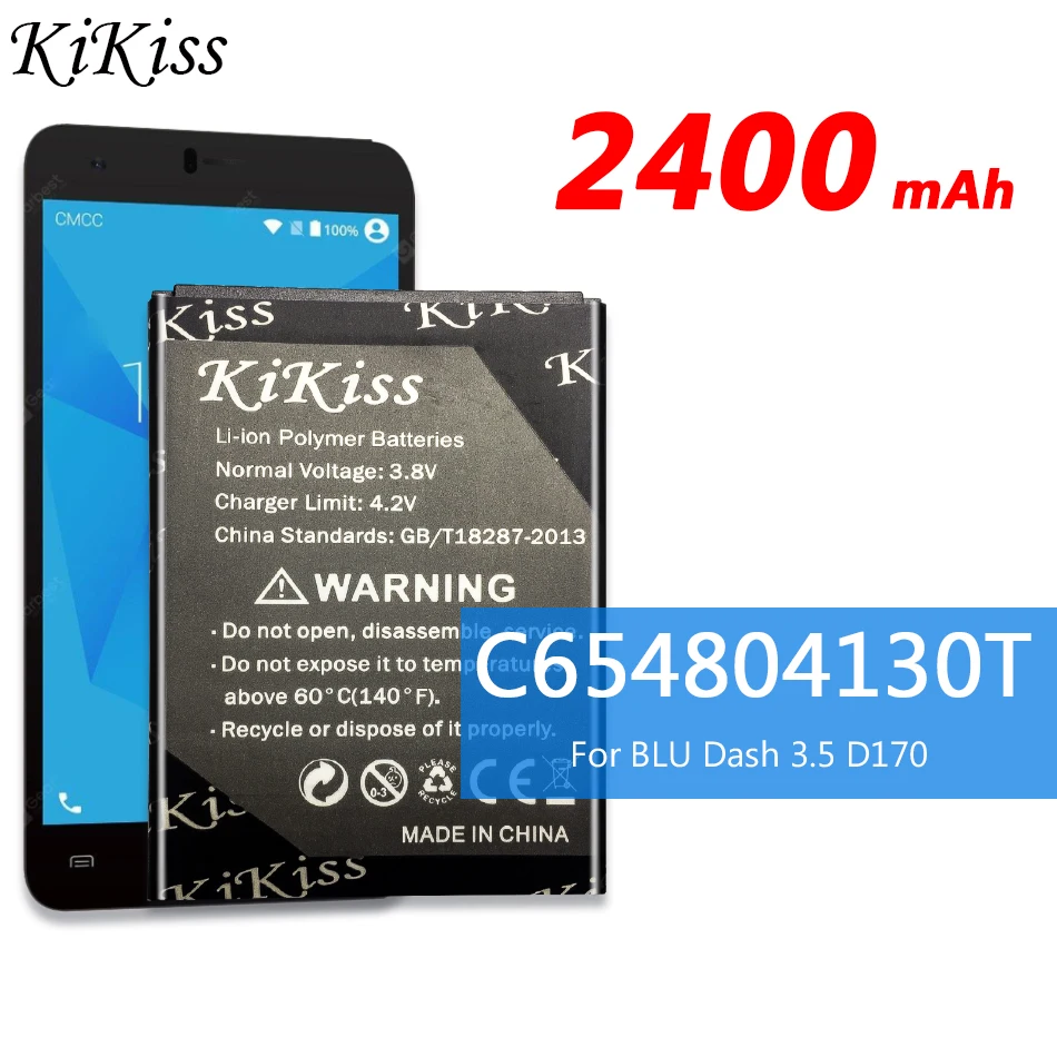 C654804130T аккумулятор большой емкости для BLU Dash 3,5 D170 смартфон перезаряжаемый литий-полимерный аккумулятор