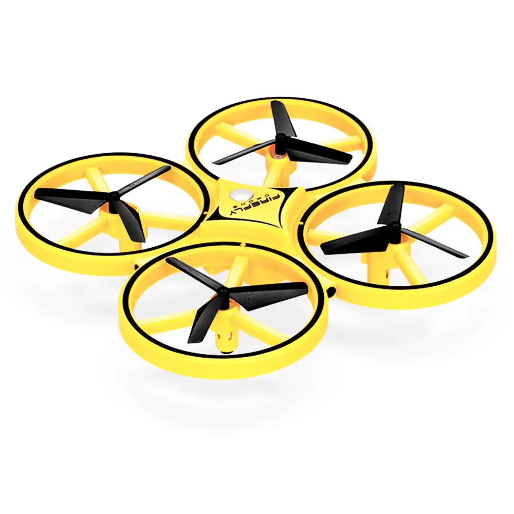 Дистанционное зондирование жесты самолета Мини Квадрокоптер индукционный Дрон Смарт часы фосфоресцирующие взаимодействие НЛО соматосенсорный подарок Рождество