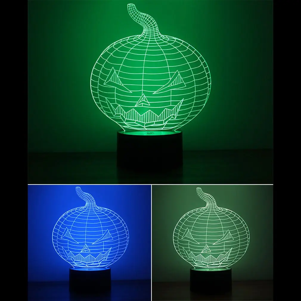 Colorful 3D Night Light Heart Night Light Eye Care LED Light Bedside Night Lamp Home Decoration Birthday Gift