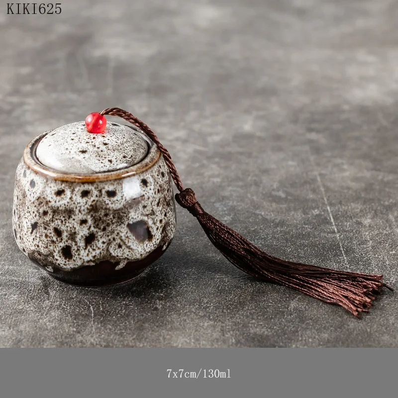 Ceramic Mini Storage Cans Portable Travel Camouflage Tea Cans Household Moisture-proof Storage with Lids Food Containers tea tin box,tea canister