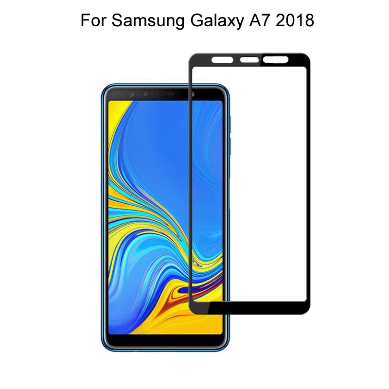 Стекло для Samsung Galaxy A7 2018 A750 полное покрытие 0 26 мм защитное закаленное стекло |