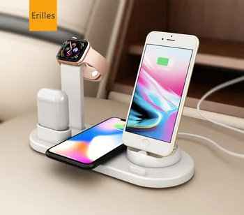 

Multifunctional Three-in-one Bracket Fast Wireless Charger for Apple Mobile Phone Headset Watch 10W Wireless Charger Base