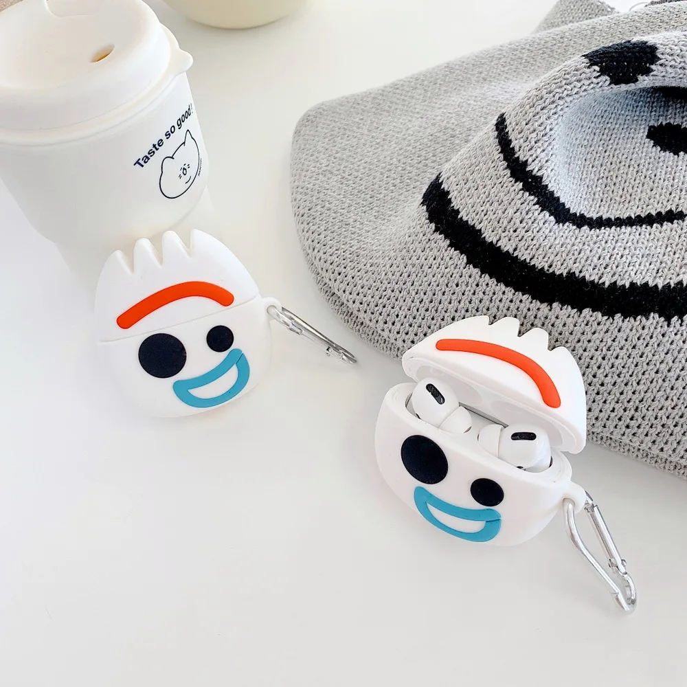 Мягкий чехол для наушников с мультяшными монстрами для AirPods Pro, bluetooth-гарнитура, силиконовый чехол с крючком для Airpods 3