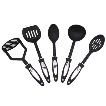 

12 Pcs Cooking Utensil Set Stainless Steel Kitchen Gadget Tool Nylon Handles Spoon Masher Whisk Cheese Knife Pizza Cutter Peeler