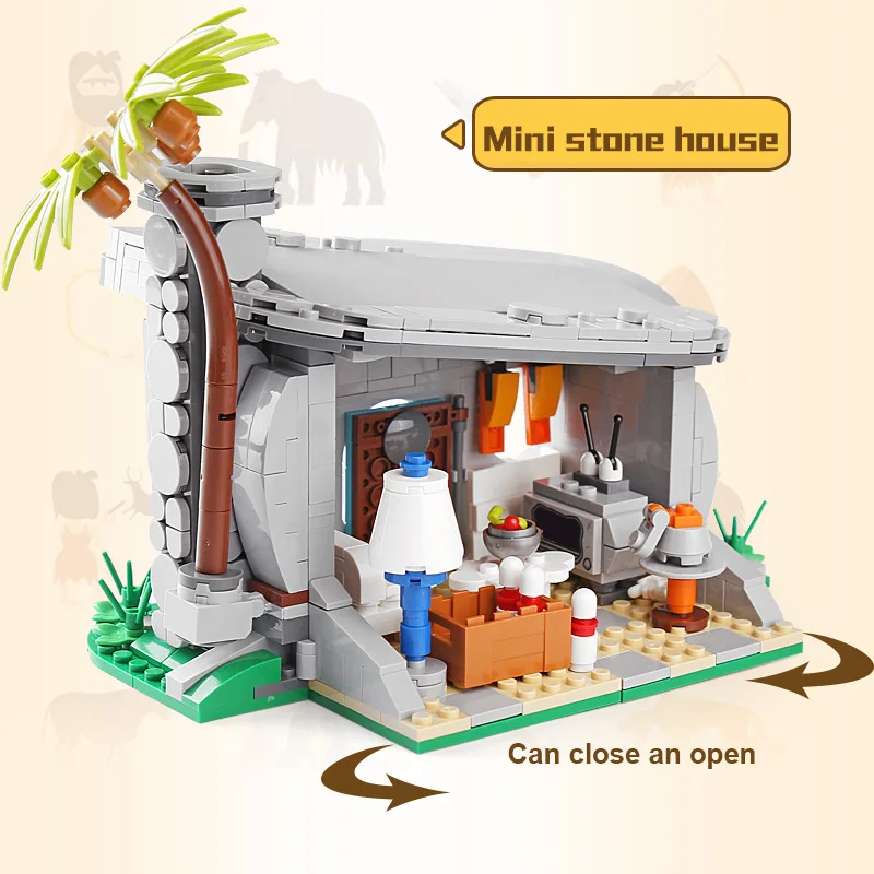

51001 The Flintstones Collectible Toys Competible With legoing 21316 Model Blocks Bricks Educational Christmas Gifts Kids Toys