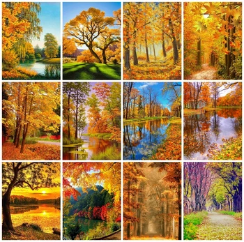 

EverShine Diamond Embroidery Full Display Nature Diamond Painting With Square Rhinestones Diamond Mosaic Full Layout Scenery