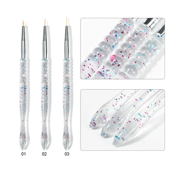 

Nail Art Dotting Tools Pen Diy-Point-Drill-Tools Carved Pen Picking Dotting-Wax Crystal Dotter Nail DIY Tools Rhinestones 3PCS