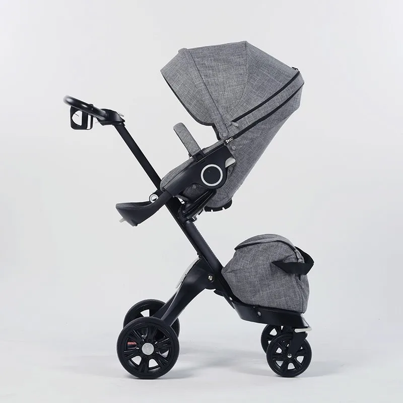 Baby Stroller 2 in 1 High Landscape Kids Pram Folding Carriage Black Newborn Stroller Car Baby Cart Luxury Pushchairs For Infant