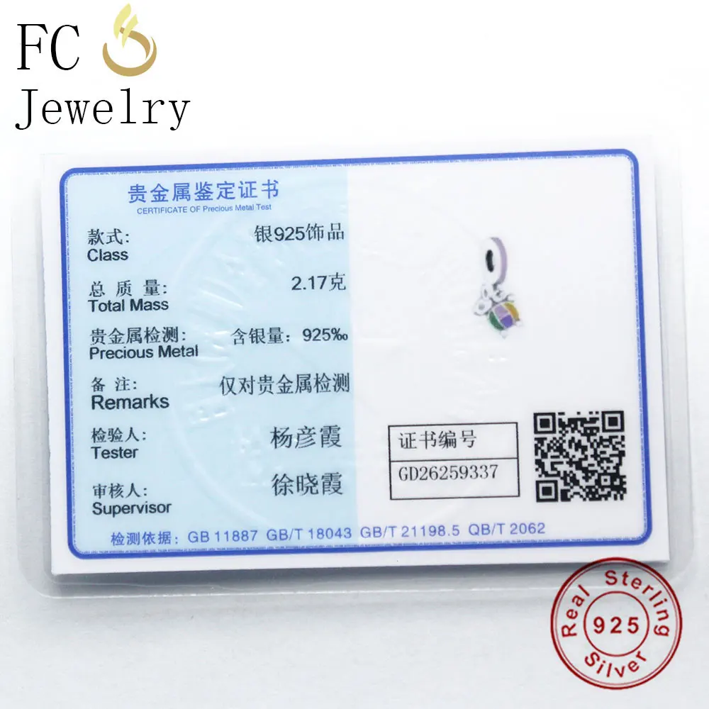 FC Jewelry Fit оригинальный браслет BrandCharm из стерлингового серебра 925 пробы черепаха с