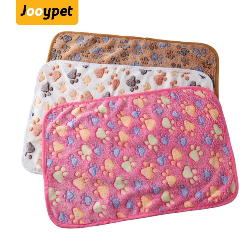 JOOYPET мягкое одеяло для домашних животных зимний коврик кровати ног с принтом