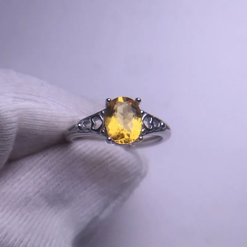 CSJ настоящее кольцо с натуральным топазом Серебро 925 для женщин леди изысканное украшение на свадьбу помолвка для женщин с коробкой