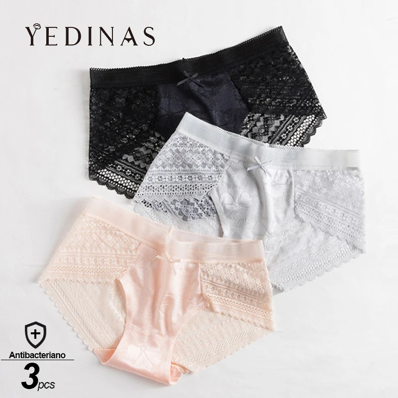 Yedinas 3 шт./лот сексуальное нижнее белье для женщин прозрачные сексуальные женские