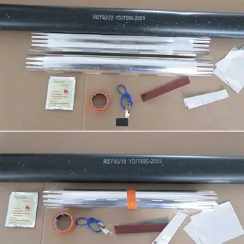 25ミリメートル非スリップ質感熱収縮チューブ釣りロッドハンドルグリップ送料無料-1メートル