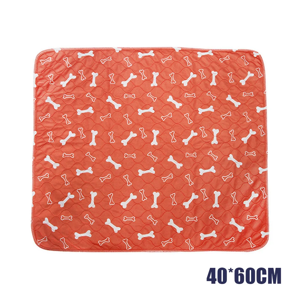 Orange bone 1 шт. Моющиеся Водонепроницаемые собачьи мочалки многоразовые Экстра абсорбирующие коврики DTT88 - Цвет: Orange bone