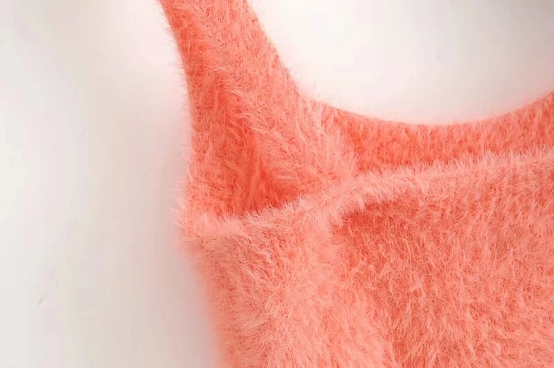 YAMDI женский свитер Подиум Осень wnter однотонный розовый кардиган вязаный теплый Высокий qualiy мохер Танк обрезанный Топ свитер fema