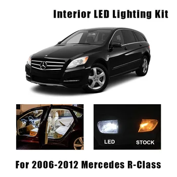 

18pcs White Error Free Car Assessoires LED Map Dome Reading Light Interior Kit For Mercedes Benz R-Class 2006-2012 No Error