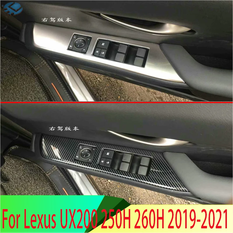 

For Lexus UX200 250H 260H 2019 2020 2021 Door Window Armrest Cover Switch Panel Trim Molding Garnish Only Fit Right Hand Drive
