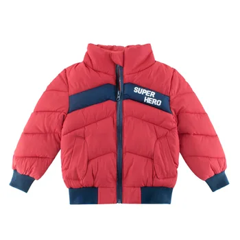 

Boy Winter Cotton-Padded Jacket Thick Cotton Down Jacket Warm And Comfortable Mid-Length 2-10 Years Old Zipper Pocket Clothes