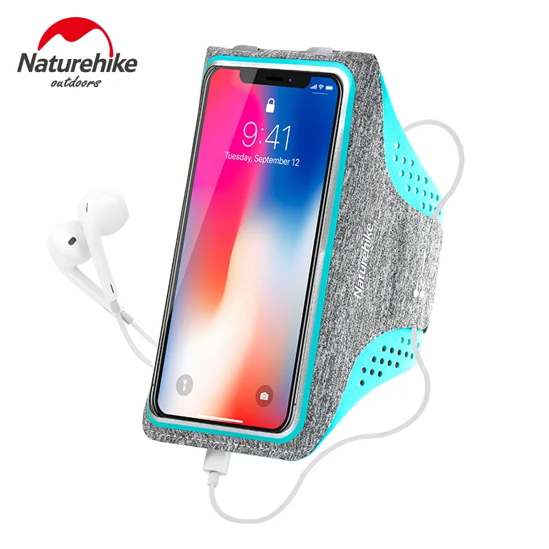 

Naturehike Mobile Phone Armband Bag Waterproof Anti-sweat Running Case Sports Arm Bag TPU Knitted fabric ultralight