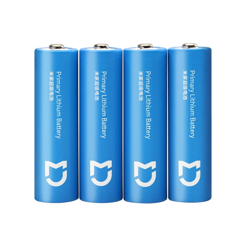 4 шт. Xiaomi Mijia Super Battery AA 2900 мАч литий Железный аккумулятор прочный 1 5 в высокая
