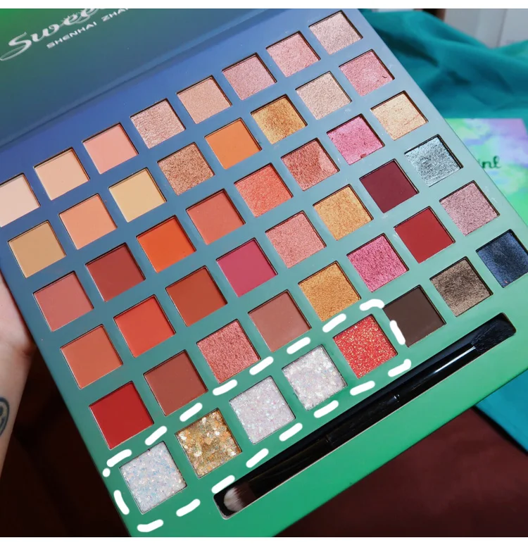  48 Color Eyeshadow Palette Makeup Glitter Matte EyeShadow Pallete Professional Shimmer Metallic Hig