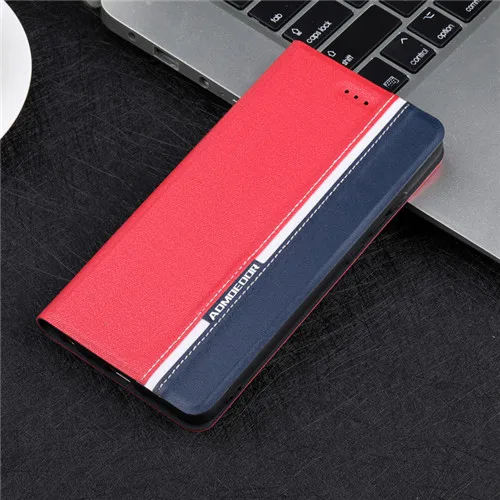 red 1009 Xiaomi mi 8 lite чехол ультра тонкий кожаный флип-чехол для xiaomi mi 5 5S 6 9 se 8 pro cc9 cc9e задний Чехол s кошелек стильный стенд - Цвет: red 1009