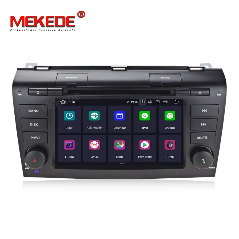 Perfect MEKEDE 4+64G android 9.0 car dvd gps navigation player For  Mazda 3 mazda3 2003-2009 car radio Multimedia stereo 8 core 4