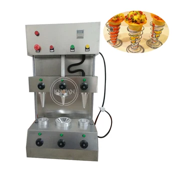 

Automatic three heads pizza cone making machine cone pizza maker for sale support cone customize