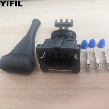 

Tyco/Amp 3 Pin/Way Junior Power Timer (JPT) MAP Sensor Plug Housing Automotive Connector With Straight Rubber Boot 282191-1