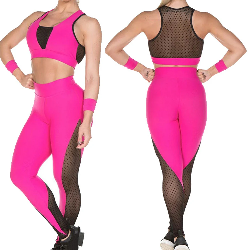 

Leggings For Fitness 2020 New Fitness Jumpsuits Women Mesh Leggings Sport Women Fitness Leggings Gym Women Exercise Clothes