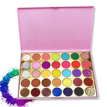 

35 Color Eye Shadow Earthy Pearly Matte Shimmer Natural Long-lasting Glitter Eye Shadow Palette R1