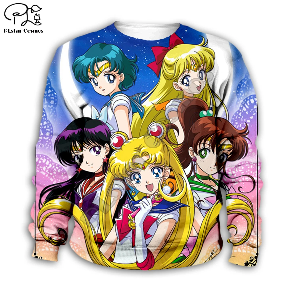 Child Kid baby girl clothing Crystal Sailor Moon 3D Hoodie cartoon print daughter Sweatshirt/jacket/tshirt toddler pullover pant