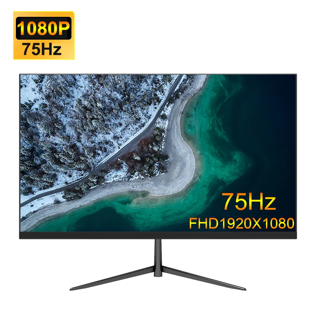 24-дюймовый монитор компьютерный Игровой для ПК IPS FHD 1080P 75 Гц Время отклика 1 мс VESA *