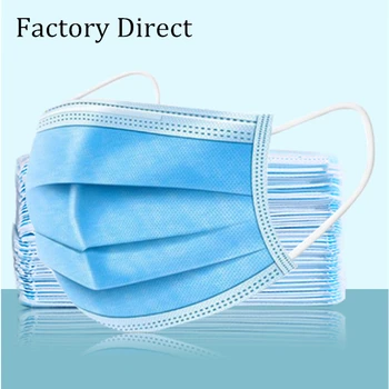 

50/100pcs Disposable Mask Nonwoven 3 Layer Mask Filter Pad PM2.5 Face Mouth Mask Safe Breathable Protective Masks