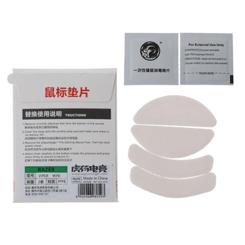 

2 Sets/pack Tiger Gaming Mouse Feet Mouse Skate For Razer Viper Mini Mouse White Mouse Glides Curve Edge
