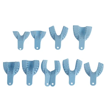 

10PCS Dental Impression Trays Autoclavable Dental Central Dental Supply