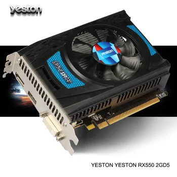 

Yeston Radeon RX 550 GPU 2GB GDDR5 128bit Gaming Desktop computer PC Video Graphics Cards support DP/DVI-D/HDMI PCI-E 3.0
