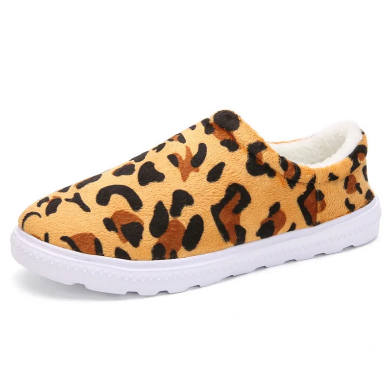 

Winter Ankle Boots Men Shoes With Fur Warm Vintage Male Casual Leopard Boot Zapatos De Hombre Fashion Flat Shoes Men